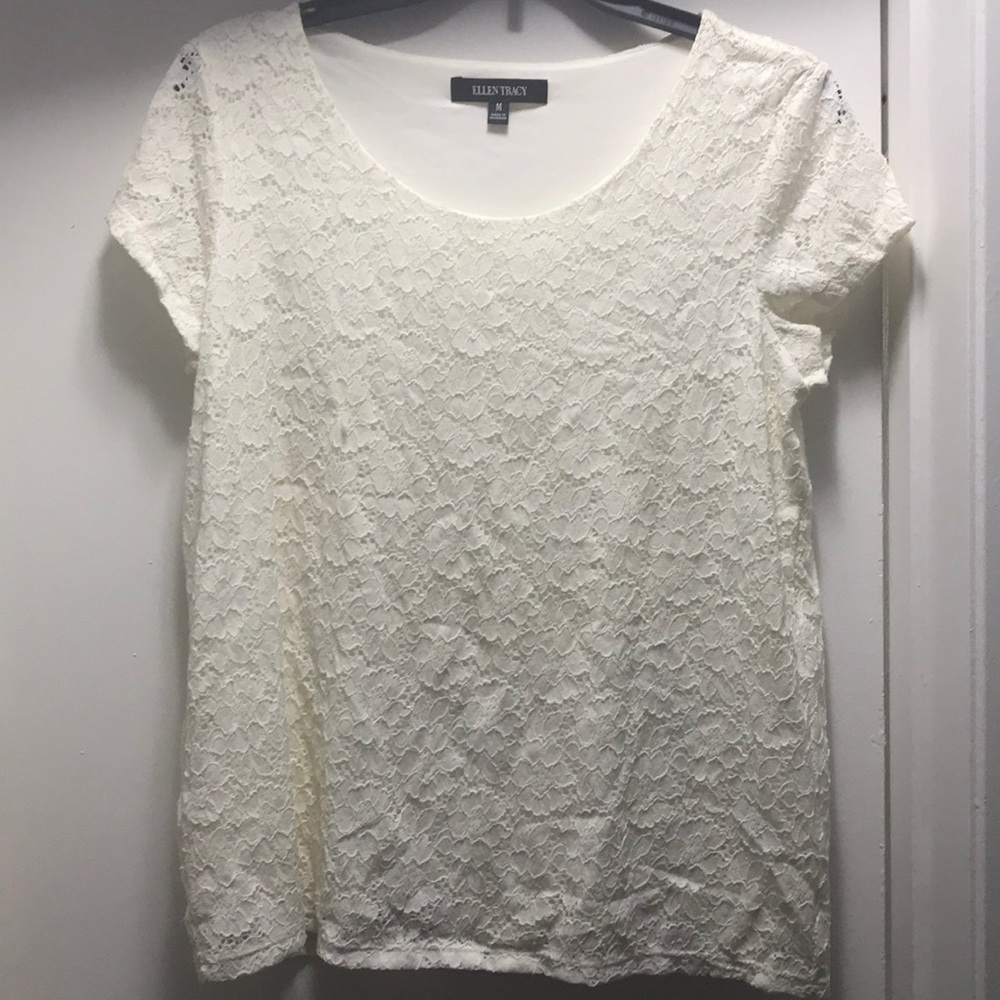 Creme lace shirt